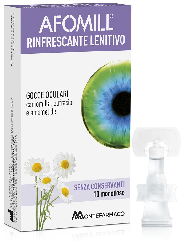 AFOMILL RINFRESCANTE SENZA CONSERVANTI 10 FIALE DA 0,5 ML - UniversoFarmacie.it