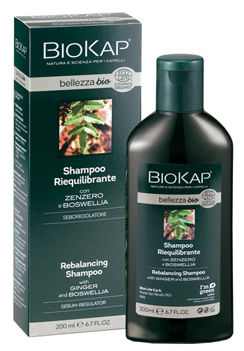 BIOKAP BELLEZZA BIO SHAMPOO RIEQUILIBRANTE COSMOS ECOCERT 200 ML BIOSLINE - UniversoFarmacie.it