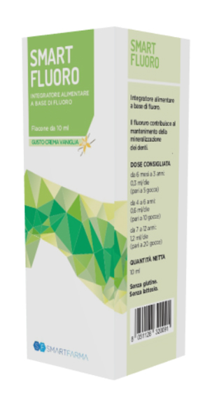 SMART FLUORO GOCCE 10 ML GUSTO CREMA VANIGLIA - UniversoFarmacie.it