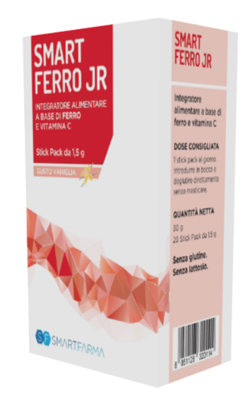 SMART FERRO JR 20 STICK PACK GUSTO VANIGLIA - UniversoFarmacie.it