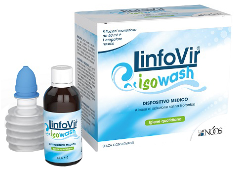 SOLUZIONE SALINA ISOTONICA LINFOVIR ISOWASH 8 FLACONI DA 60 ML - UniversoFarmacie.it