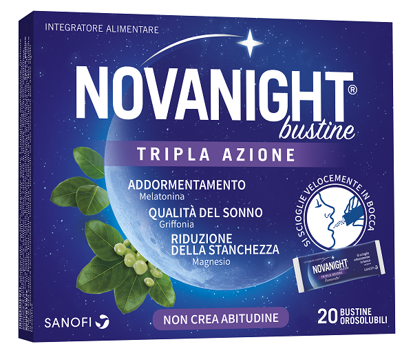 NOVANIGHT 20 BUSTINE TRIPLA AZIONE - UniversoFarmacie.it
