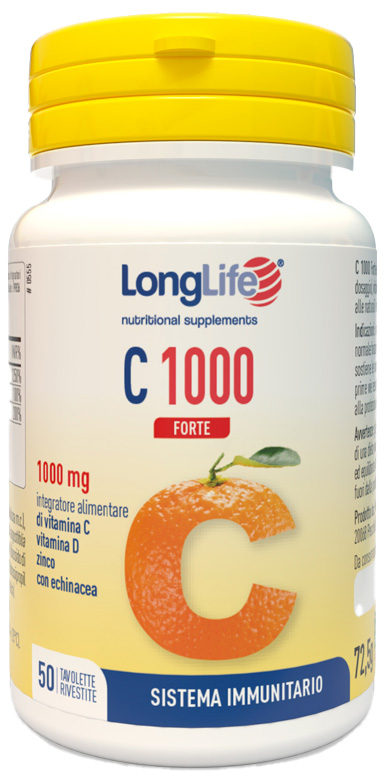 LONGLIFE C 1000 FORTE 50 TAVOLETTE - UniversoFarmacie.it