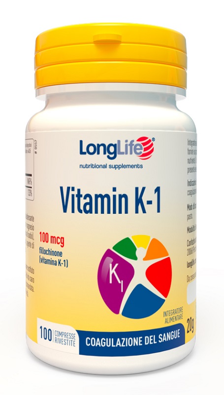 LONGLIFE VITAMIN K 100MCG 100 COMPRESSE RIVESTITE - UniversoFarmacie.it