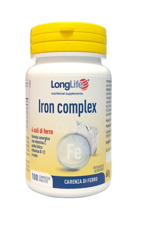 LONGLIFE IRON COMPLEX 100 COMPRESSE RIVESTITE - UniversoFarmacie.it