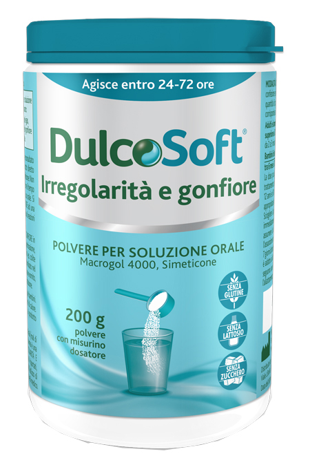 DULCOSOFT IRREGOLARITA' E GONFIORE POLVERE SOLUBILE 200 G - UniversoFarmacie.it