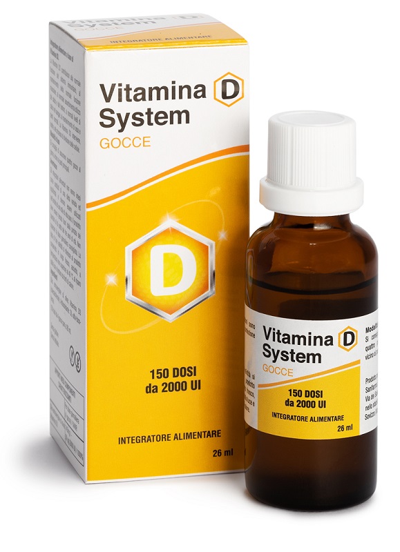 VITAMINA D SYSTEM GOCCE 150 DOSI DA 2000 UI 26 ML - UniversoFarmacie.it