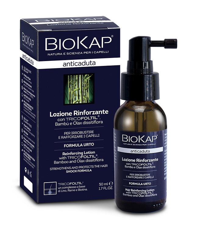 BIOKAP LOZIONE RINFORZANTE ANTICADUTA CON TRICOFOLTIL NUOVA FORMULA 50 ML - UniversoFarmacie.it