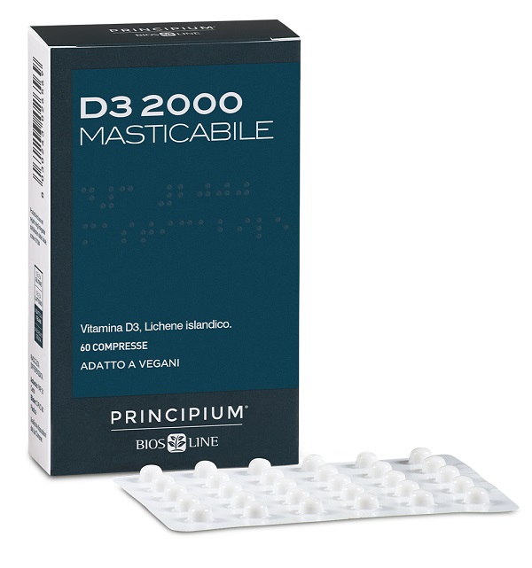 PRINCIPIUM D3 2000 MASTICABILE 60 COMPRESSE - UniversoFarmacie.it