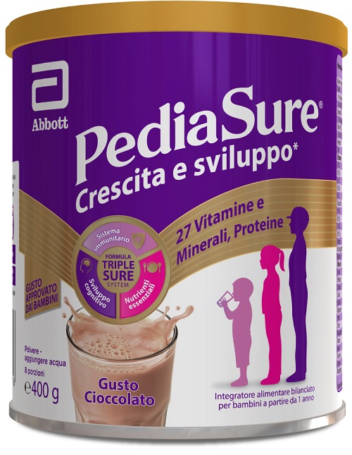 PEDIASURE CRESCITA&SVILUPPO CIOCCOLATO 400 G - UniversoFarmacie.it