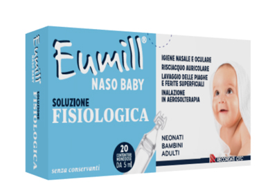 EUMILL NASO BABY SOLUZIONE FISIOLOGICA 20 CONTENITORI MONODOSE 5 ML - UniversoFarmacie.it