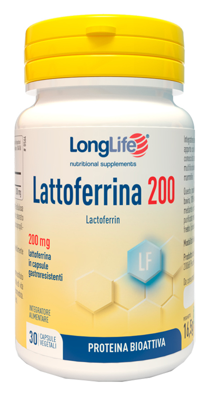 LONGLIFE LATTOFERRINA200 30 CAPSULE VEGETALI DA 550 MG - UniversoFarmacie.it