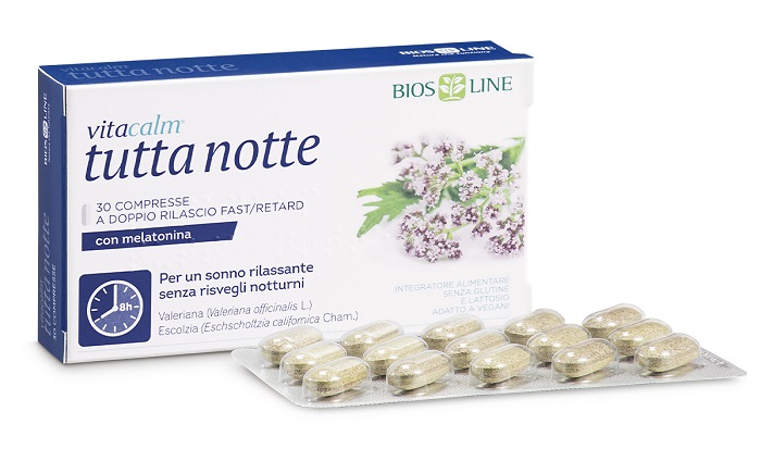 VITACALM TUTTA NOTTE CON MELATONINA 60 COMPRESSE - UniversoFarmacie.it