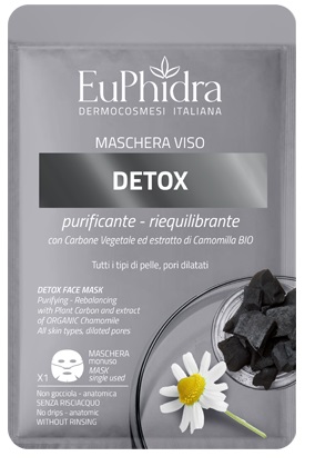 EUPHIDRA MASCHERA VISO DETOX 1 PEZZO - UniversoFarmacie.it