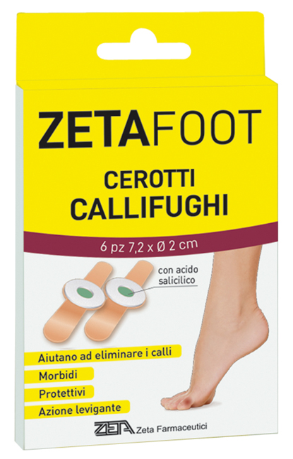 ZETAFOOT CEROTTO CALLIFUGO DISCHETTO CENTRALE 6 PEZZI - UniversoFarmacie.it
