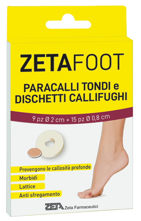 ZETAFOOT PARACALLO TONDO 9 PEZZI + DISCHETTO CALLIFUGO 15 PEZZI - UniversoFarmacie.it