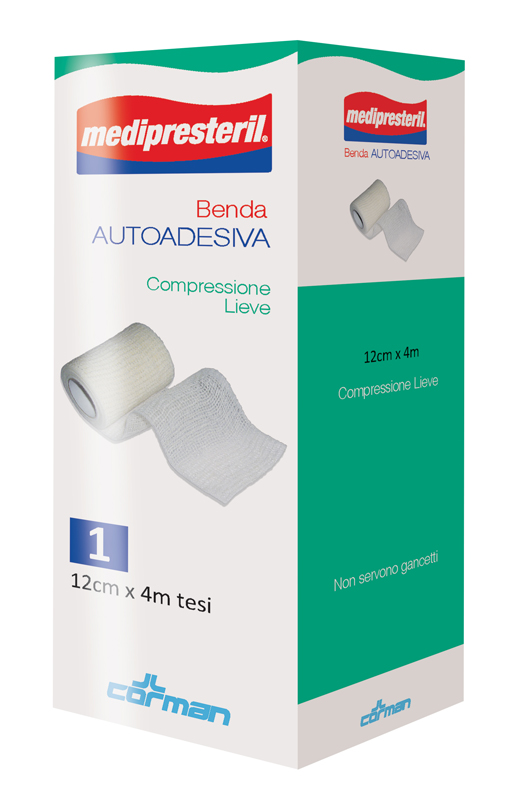 MEDIPRESTERIL BENDA AUTOADESIVA 12X400 CM 1 PEZZO - UniversoFarmacie.it