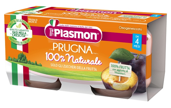 PLASMON OMOGENEIZZATO PRUGNA 2 X 80 G - UniversoFarmacie.it