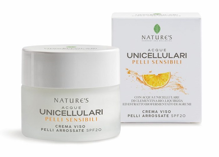 NATURE'S ACQUE UNICELLULARI CREMA VISO PELLI ARROSSATE SPF20 50 ML - UniversoFarmacie.it