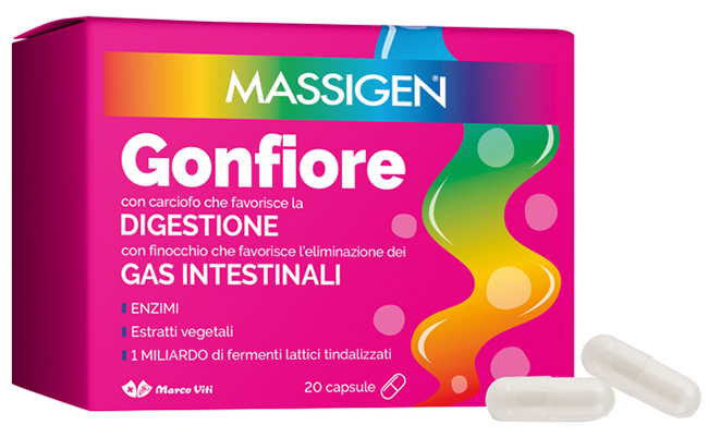 MASSIGEN GONFIORE 20 CAPSULE - UniversoFarmacie.it