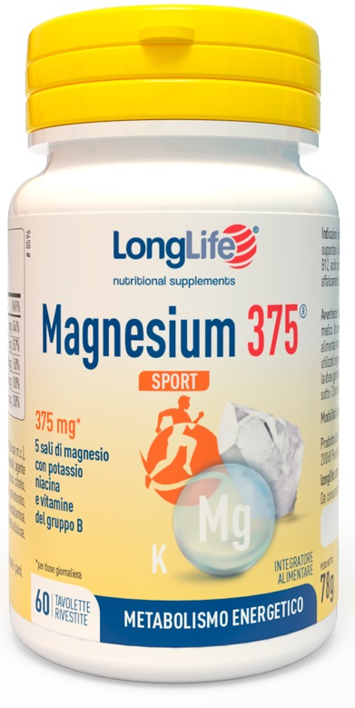 LONGLIFE MAGNESIUM 375 SPORT 60 TAVOLETTE - UniversoFarmacie.it