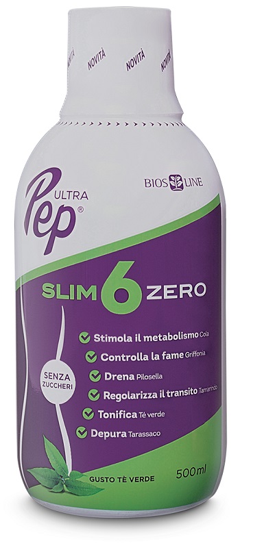 ULTRA PEP SLIM 6 ZERO TE' VERDE 500 ML BIOSLINE - UniversoFarmacie.it