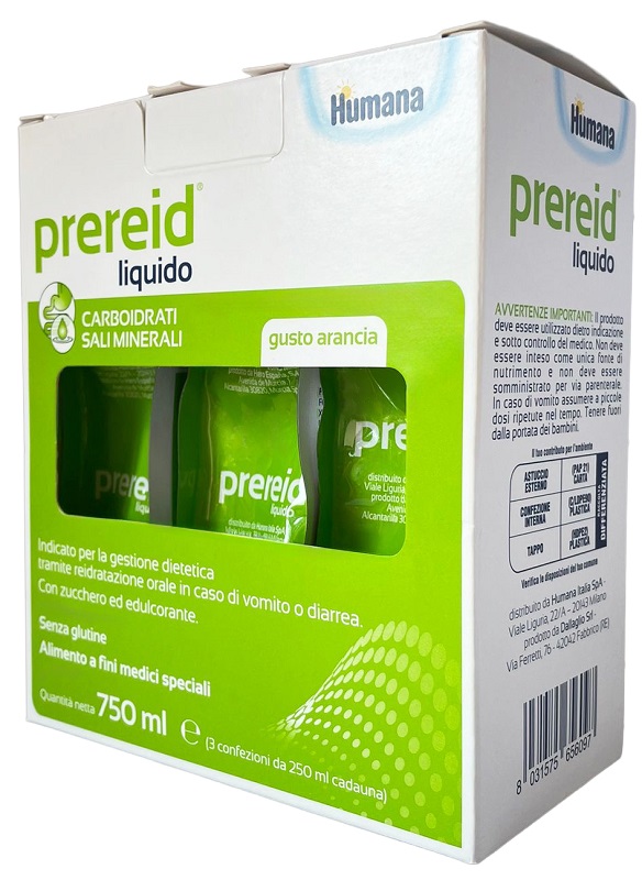 PREREID LIQUIDO 3 PEZZI DA 250 ML HUMANA - UniversoFarmacie.it