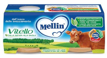 MELLIN OMOGENEIZZATO VITELLO 2 X 120 G - UniversoFarmacie.it