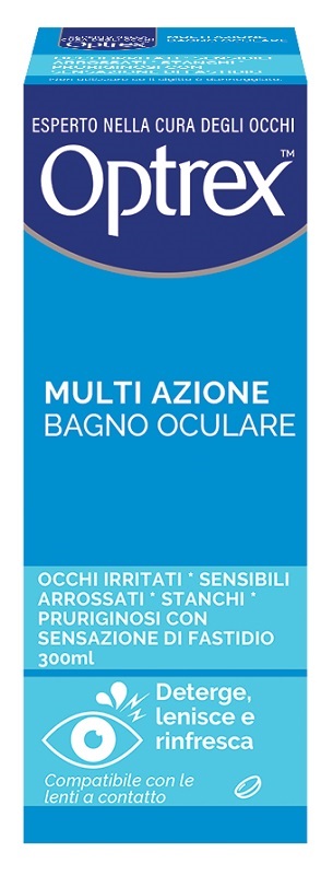BAGNO OCULARE OPTREX MULTI AZIONE 300 ML + OCCHIERA FLESSIBILE - UniversoFarmacie.it