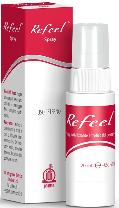 REFEEL SPRAY RIVITALIZZANTE E TROFICO DEI GENITALI ESTERNI FEMMINILI 20 ML - UniversoFarmacie.it