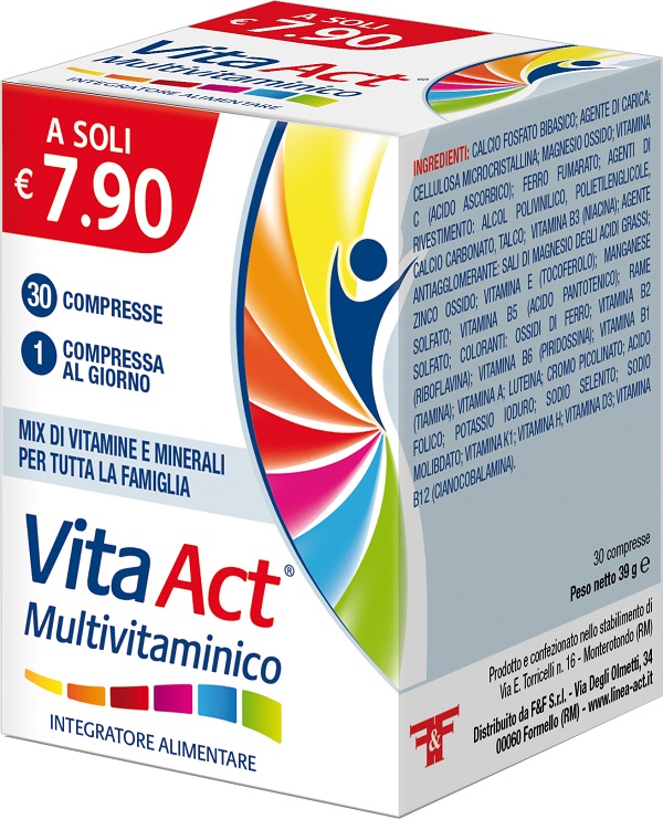 VITA ACT MULTIVITAMINICO 30 COMPRESSE - UniversoFarmacie.it