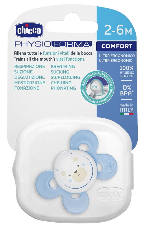 CHICCO SUCCHIETTO COMFORT BOY IN SILICONE 2-6 MESI 1 PEZZO - UniversoFarmacie.it
