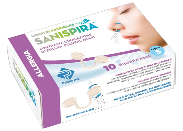 SANISPIRA ALLERGIA DISPOSITIVO NASALE 10 PEZZI TAGLIA L - UniversoFarmacie.it