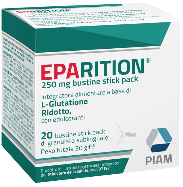 EPARITION 20 BUSTINE STICK PACK DA 250 MG DI GRANULATO SUBLINGUALE - UniversoFarmacie.it