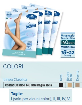 SAUBER COLLANT 140 DENARI MAGLIA LISCIA NERO 3 LINEA CLASSICA - UniversoFarmacie.it