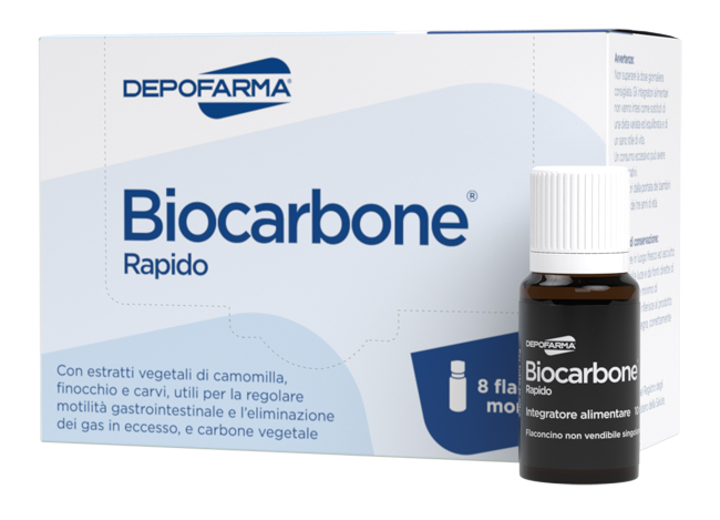 BIOCARBONE RAPIDO 8 FLACONCINI - UniversoFarmacie.it