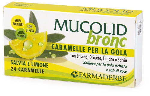 MUCOLID BRONC SALVIA & LIMONE 24 CARAMELLE - UniversoFarmacie.it