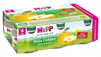 HIPP BIO OMOGENEIZZATO MELA GOLDEN 6X80 G - UniversoFarmacie.it