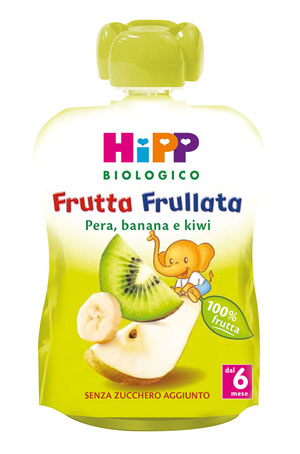 HIPP BIO FRUTTA FRULLATA PERA BANANA KIWI 90 G - UniversoFarmacie.it