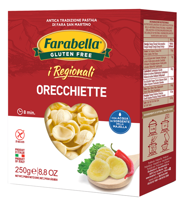 FARABELLA ORECCHIETTE I REGIONALI PASTA FRESCA STABILIZZATA 250 G - UniversoFarmacie.it