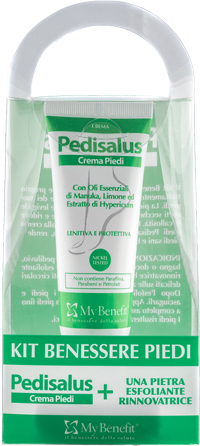 KIT BENESSERE PIEDI PEDISALUS 1 PEDISALUS + 1 PIETRA ESFOLIANTE - UniversoFarmacie.it