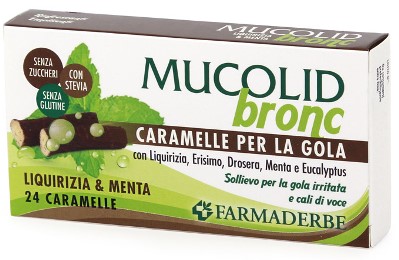 MUCOLID BRONC MENTA & LIQUIRIZIA 24 CARAMELLE - UniversoFarmacie.it
