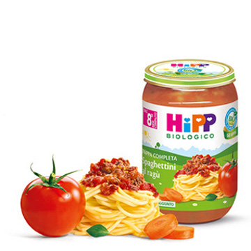 HIPP BIO SPAGHETTINI AL RAGU' 220 G - UniversoFarmacie.it