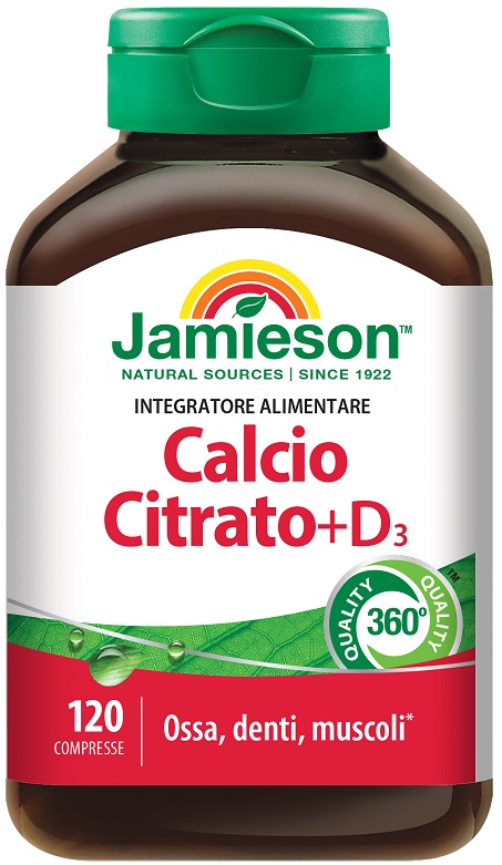 JAMIESON CALCIO CITRATO + D3 120 COMPRESSE - UniversoFarmacie.it