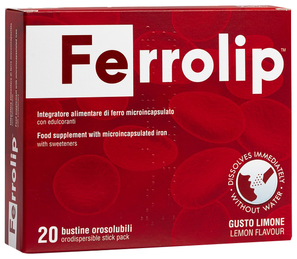 FERROLIP 20 BUSTINE OROSOLUBILI GUSTO LIMONE - UniversoFarmacie.it