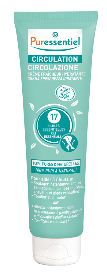PURESSENTIEL CREMA CIRCOLAZIONE FRESCHEZZA IDRATANTE GAMBE EI STANCHI 100 ML - UniversoFarmacie.it