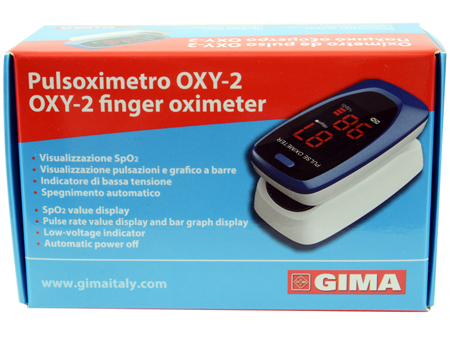 PULSOXIMETRO DA DITO OXY-2 SCHERMO LED 60X30,5X32,5MM 1 PEZZO - UniversoFarmacie.it