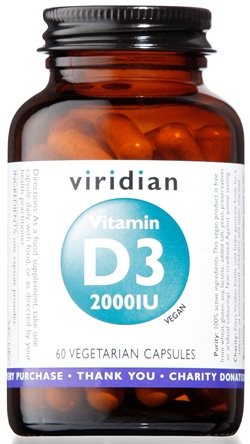 VIRIDIAN VITAMIN D3 2000IU 60CPS - UniversoFarmacie.it