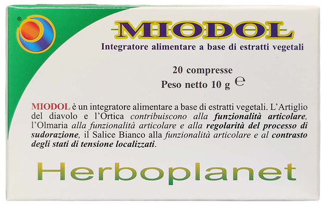 MIODOL 20 COMPRESSE BLISTER 10 G - UniversoFarmacie.it
