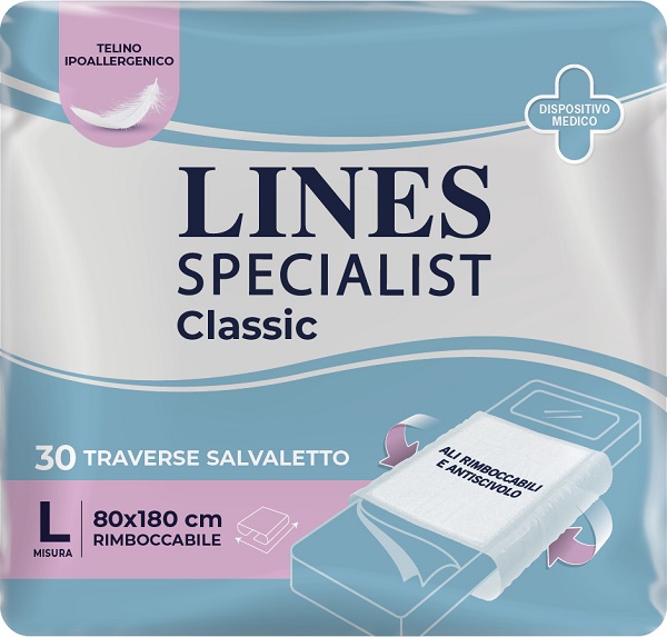 TRAVERSA LINES SPECIALIST CLASSIC 80X180 CM 30 PEZZI - UniversoFarmacie.it